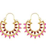 Pretty Gold Plated Hoop Earring For Women