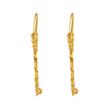 Pretty Gold Plated Hoop Earring For Women 2