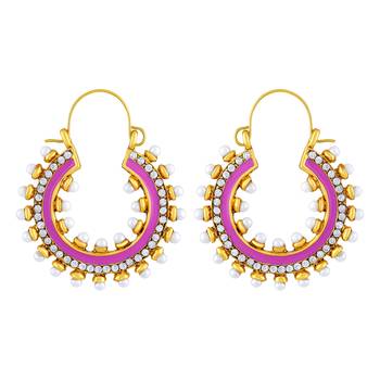 Royal Gold Plated Hoop Earring For Women 1