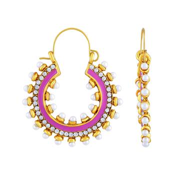 Royal Gold Plated Hoop Earring For Women 3