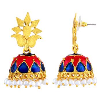 Charming Gold Plated Jhumki Earring For Women 3