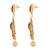 Pretty Multy Color Kundan Gold Plated Dangle Earring For Women