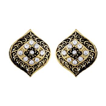 Gleaming Gold Plated Stud Earring For Women 1