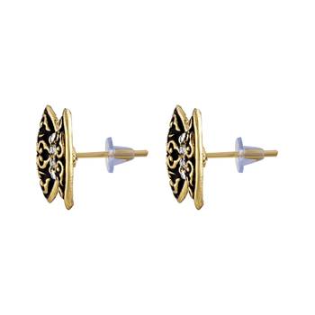 Eye Catchy Butterfly Shape Gold Plated Stud Earring For Women 2