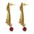 Alluring Pear Shape Chandi Bali Gold Plated Dangle Earring For Women