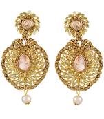 Exquitely Pear Shape Gold Plated Dangle Earring For Women