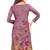 Burgundy & Red Synthetic Printed Dress Material With Dupatta
