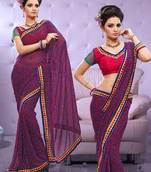 Georgette Printed Sari Ecocity301