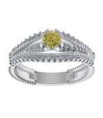 Silver cubic zirconia rings