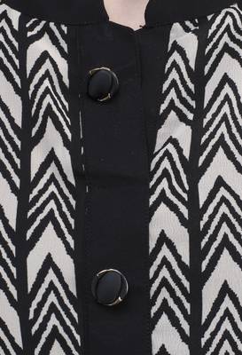 Black printed georgette long-kurtis 5