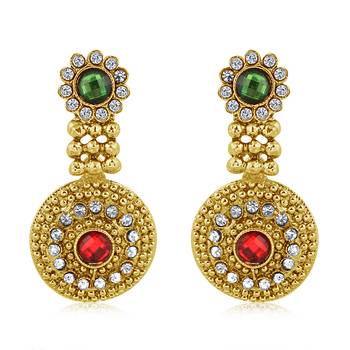 Multicolor diamond earrings 1