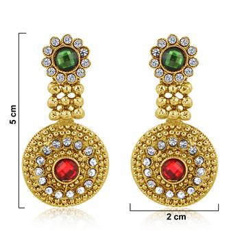 Multicolor diamond earrings 2