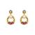 Multicolor diamond earrings