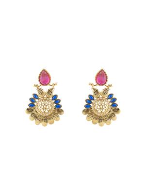 Multicolor diamond earrings 1