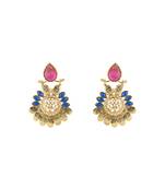 Multicolor diamond earrings
