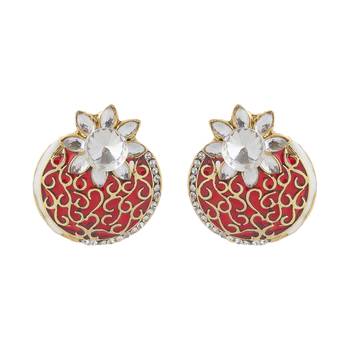 Multicolor diamond earrings 1