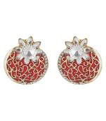 Multicolor diamond earrings