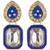 Multicolor diamond earrings
