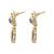 Multicolor diamond earrings