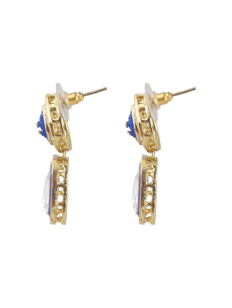 Multicolor diamond earrings