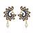 Multicolor diamond earrings