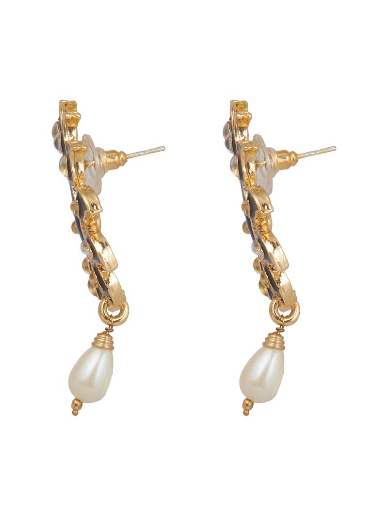 Multicolor diamond earrings