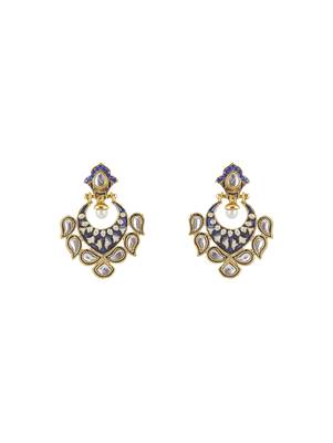 Multicolor diamond earrings 1