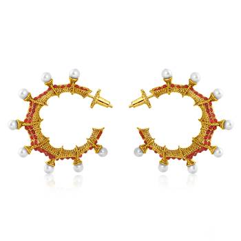 Multicolor diamond earrings 1