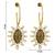 Multicolor diamond earrings