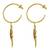 Multicolor diamond earrings