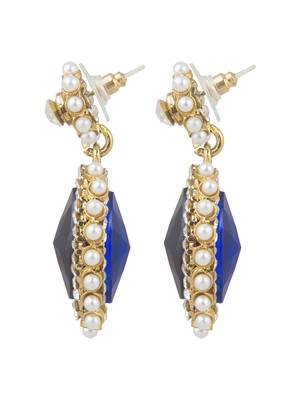 Multicolor diamond earrings 1