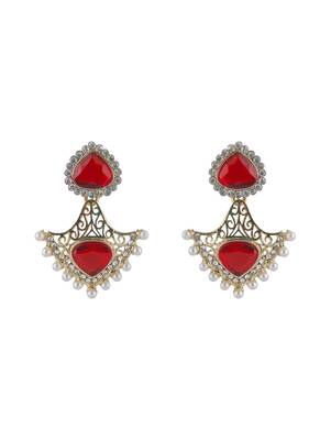 Multicolor diamond earrings 1