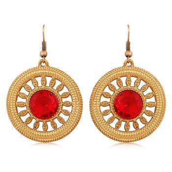 Red diamond earrings 1
