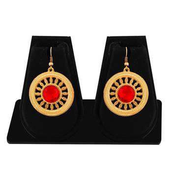 Red diamond earrings 2