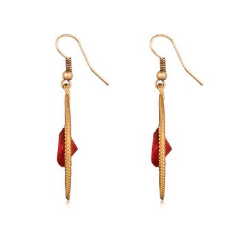 Red diamond earrings 3