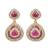 Multicolor diamond earrings