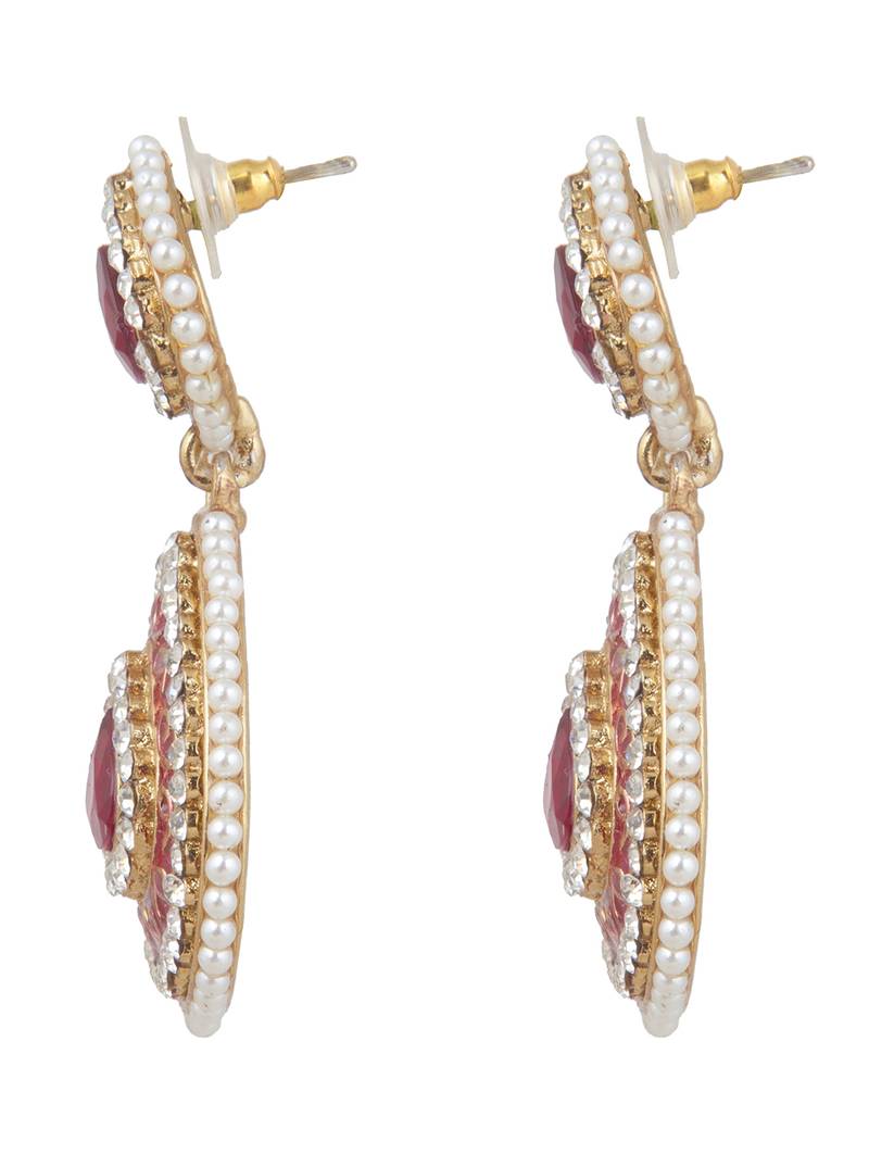 Multicolor diamond earrings