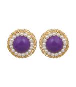 Multicolor diamond earrings