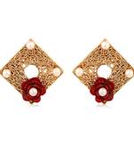 Multicolor diamond earrings