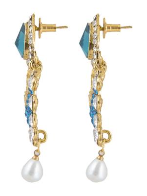 Multicolor diamond earrings 3