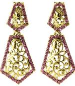 Pink diamond earrings