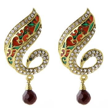 Multicolor diamond earrings 1