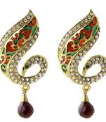 Multicolor diamond earrings