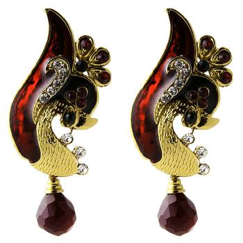 Multicolor diamond earrings 1