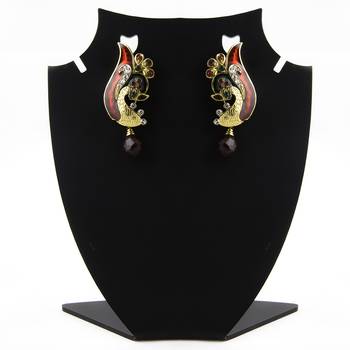 Multicolor diamond earrings 2