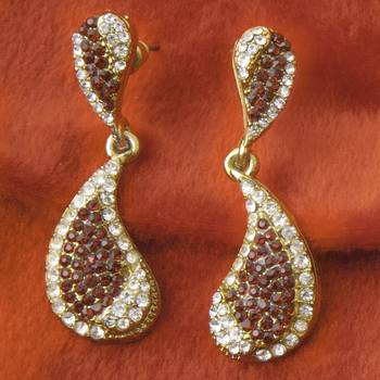 Multicolor diamond earrings 1
