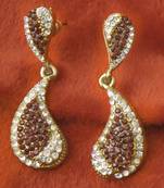 Multicolor diamond earrings