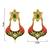 Multicolor diamond earrings