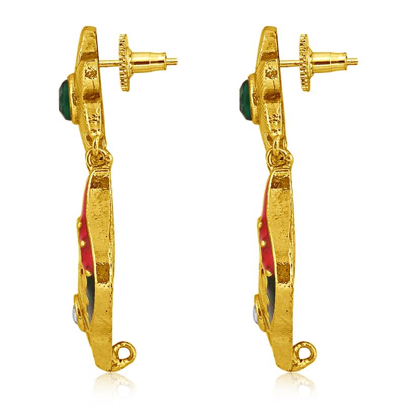 Multicolor diamond earrings