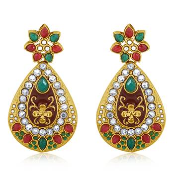 Multicolor diamond earrings 1